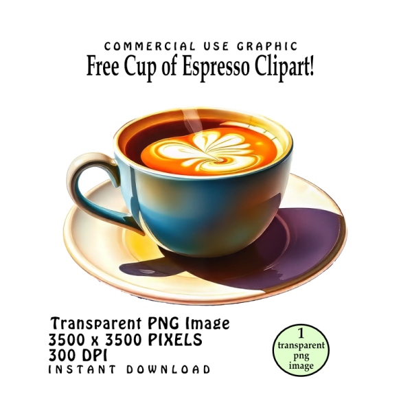 Free Cup of Espresso Clipart!