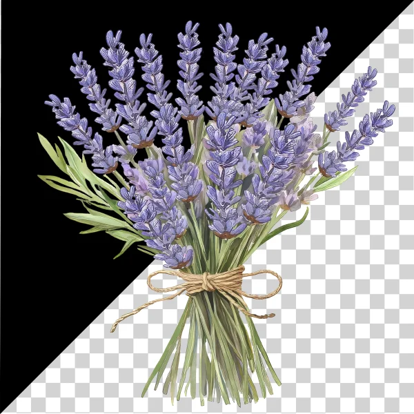 Lovely Lavender Bouquet Free Clipart!