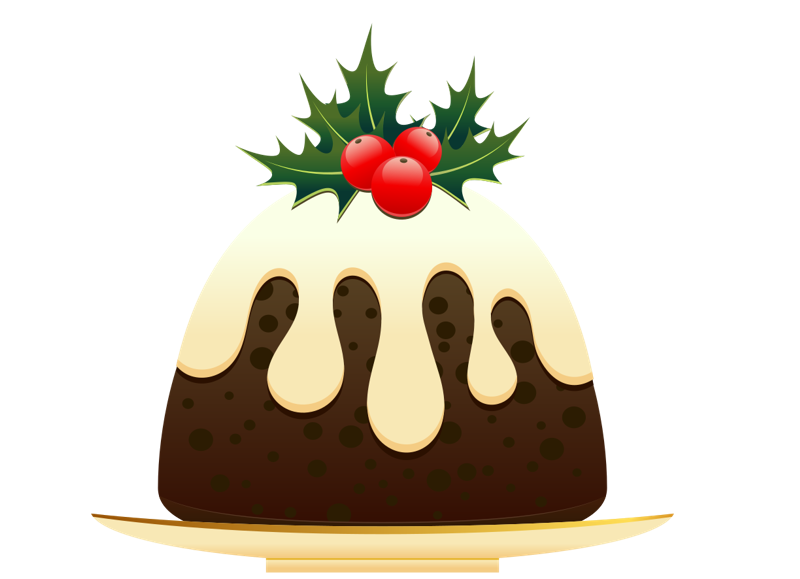 Free Classic Christmas Pudding Clipart! (PNG and SVG)
